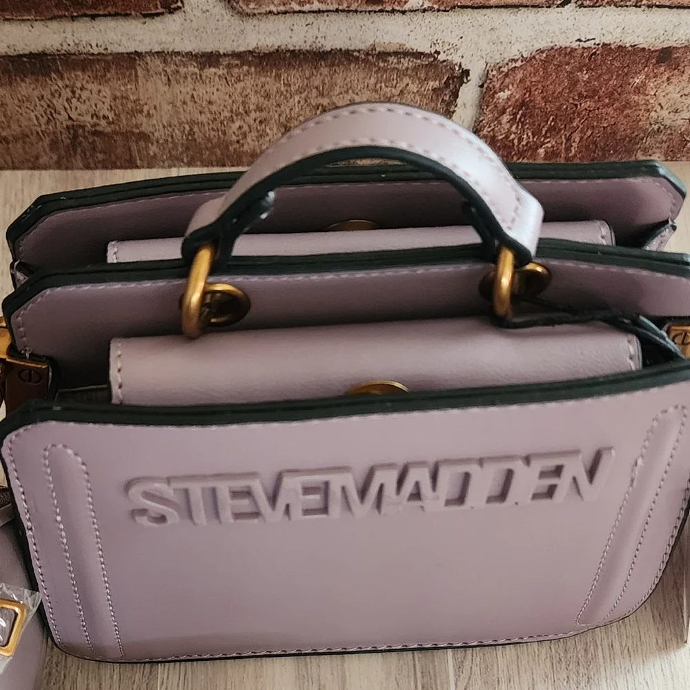 Steve Madden Bevelyn Purse Crossbody Plum Brand New With Tags - Picture 14 of 17